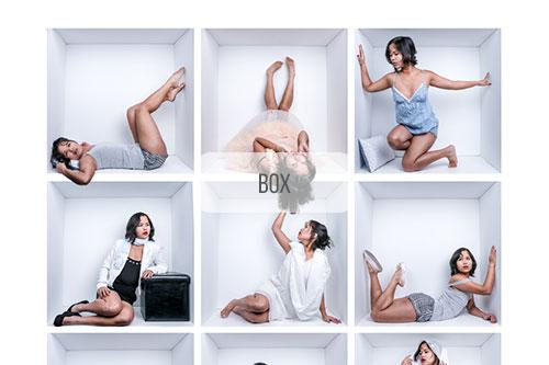 Portrait dans une box